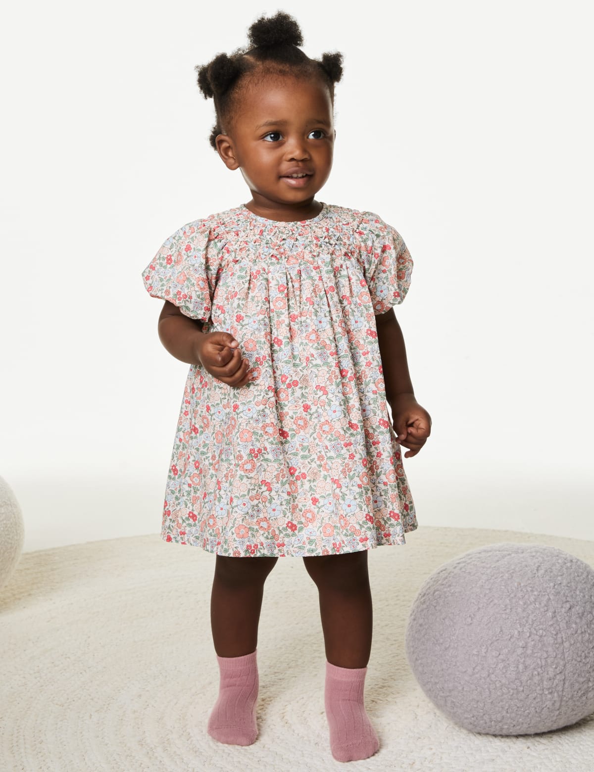 

Marks & Spencer Pure Cotton Floral Dress (0-3 Yrs) (GIRLS, RED MIX, 12-18)