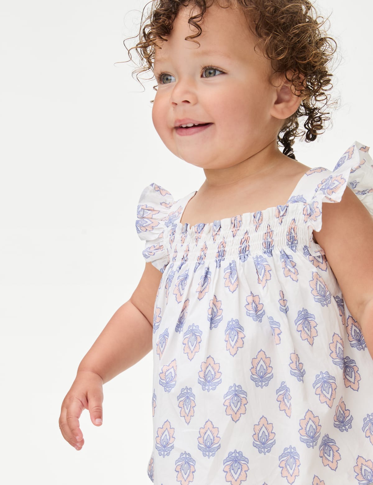 

Marks & Spencer 2pc Pure Cotton Floral Outfit (0-3 Yrs) (GIRLS, IVORY MIX, 9-12M)