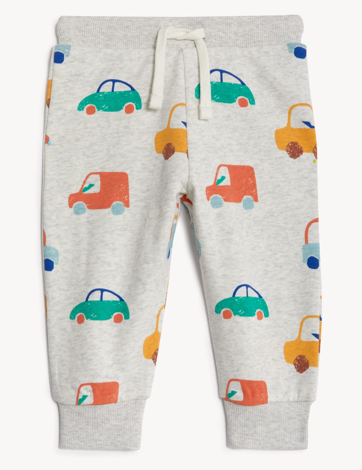 

Marks & Spencer Cotton Rich Car Joggers (0-3 Yrs) (BOYS, GREY MARL, 9-12M)