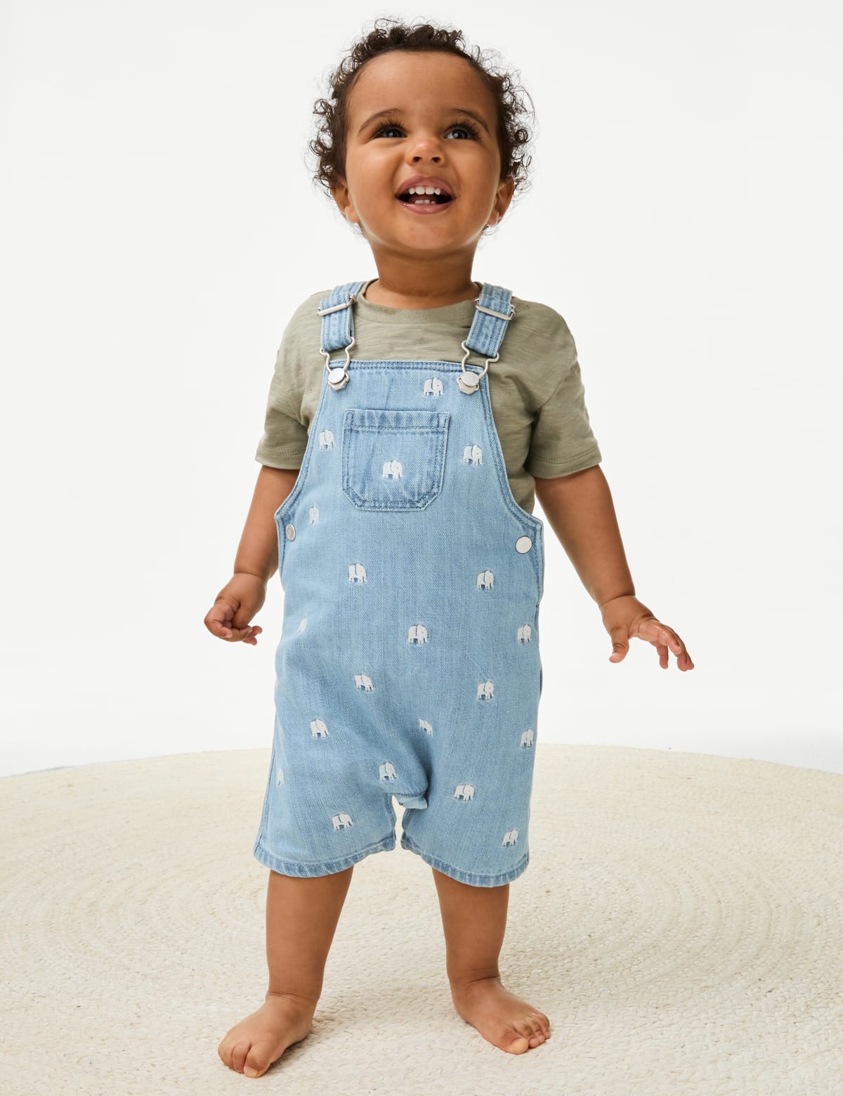 

Marks & Spencer 2pc Cotton Rich Elephant Outfit (0-3 Yrs) (BOYS, BLUE MIX, 12-18)