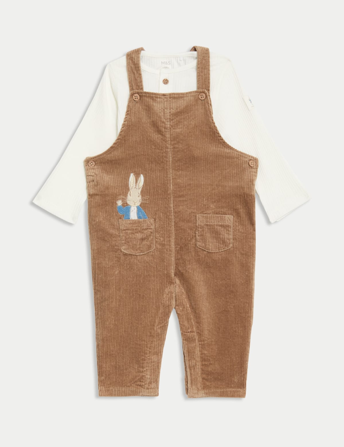 

Marks & Spencer 2pc Cotton Rich Peter Rabbit™ Outfit (0-3 Yrs) (BOYS, MINK MIX, 9-12M)