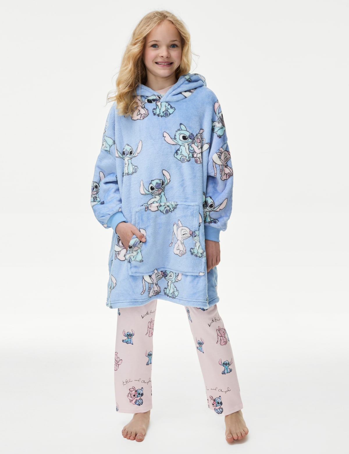 

Marks & Spencer Lilo & Stitch™ Oversized Hoodie (7-16 Yrs) (GIRLS, FRESH BLUE, 7-8 Y)