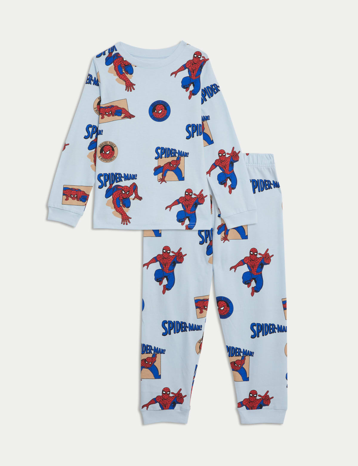 

Marks & Spencer Pure Cotton Spider-Man™ Pyjamas (2-8 Yrs) (BOYS, LIGHT BLUE, 6-7 Y)