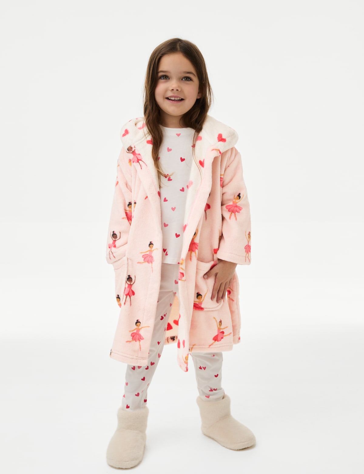 

Marks & Spencer Ballerina Fleece Dressing Gown (1-8 Yrs) (BOYS, PINK, 5-6 Y)