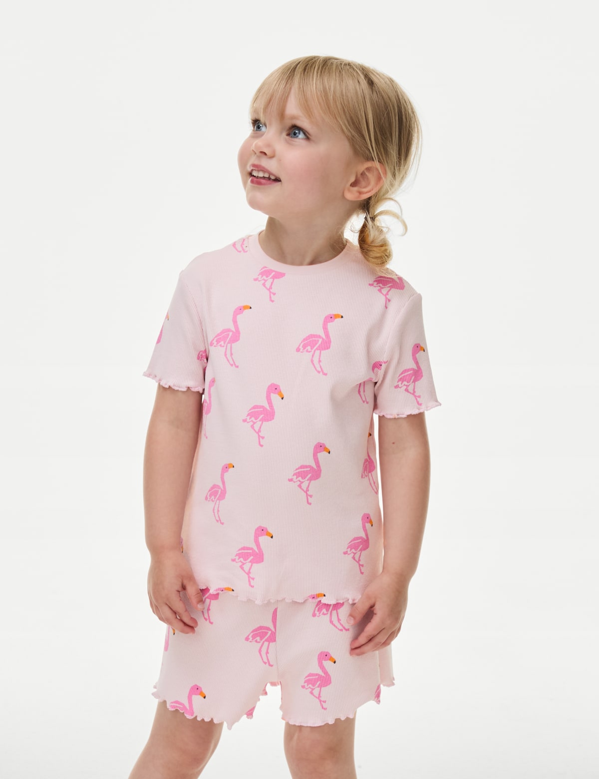 

Marks & Spencer Cotton Rich Flamingo Rib Pyjamas (1-8 Yrs) (GIRLS, PINK MIX, 3-4 Y)