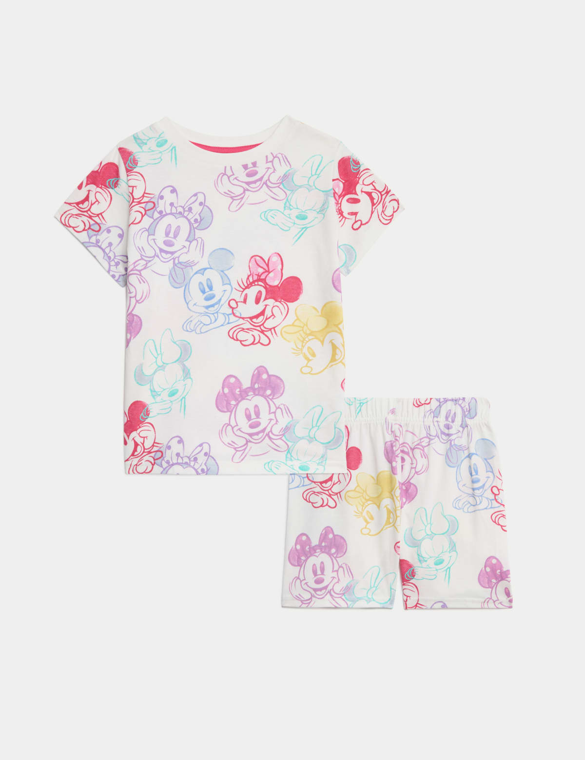 

Marks & Spencer Pure Cotton Mickey™ and Minnie™ Pyjamas (1-7 Yrs) (GIRLS, WHITE MIX, 1+-2Y)