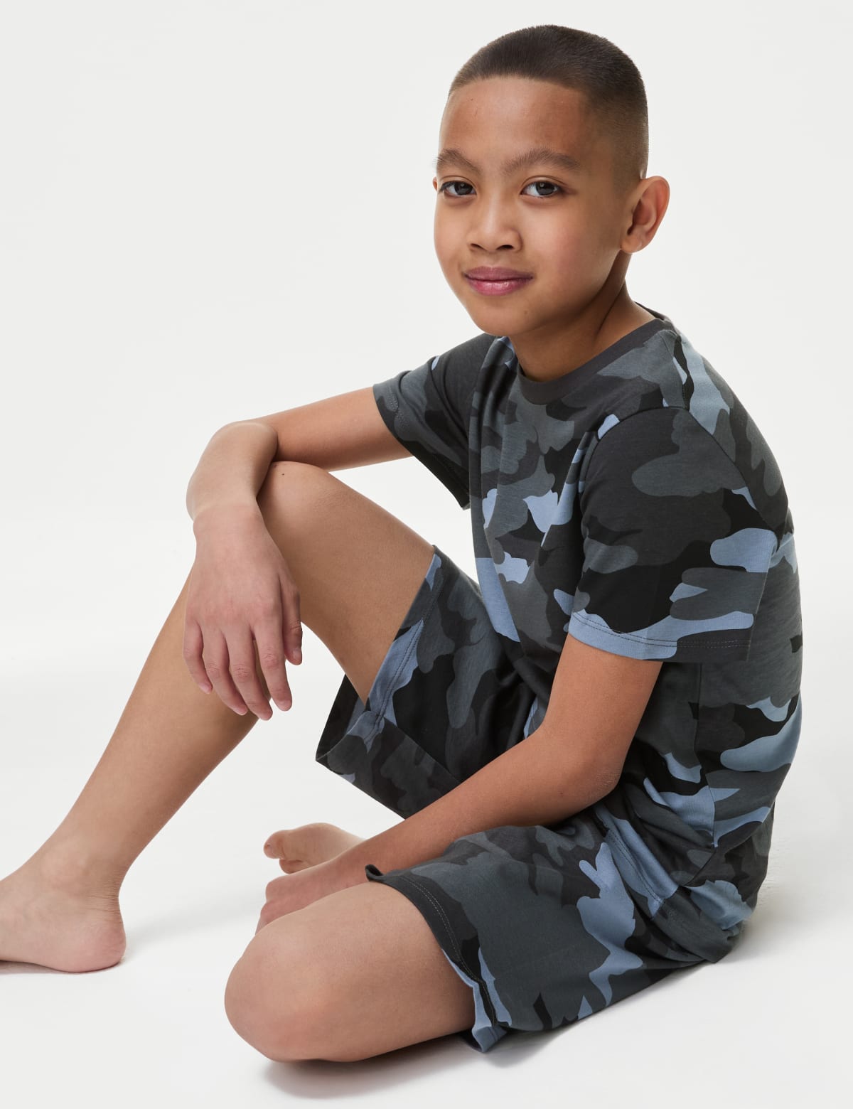 

Marks & Spencer Pure Cotton Camouflage Pyjamas (7-14 Yrs) (GIRLS, CARBON, 7-8 Y)