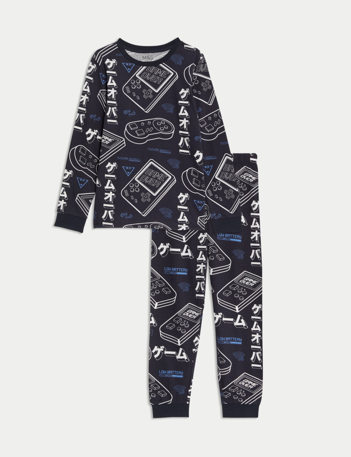 

Marks & Spencer Pure Cotton Gaming Print Pyjamas (7-14 Yrs) (BOYS, CARBON, 7-8 Y)