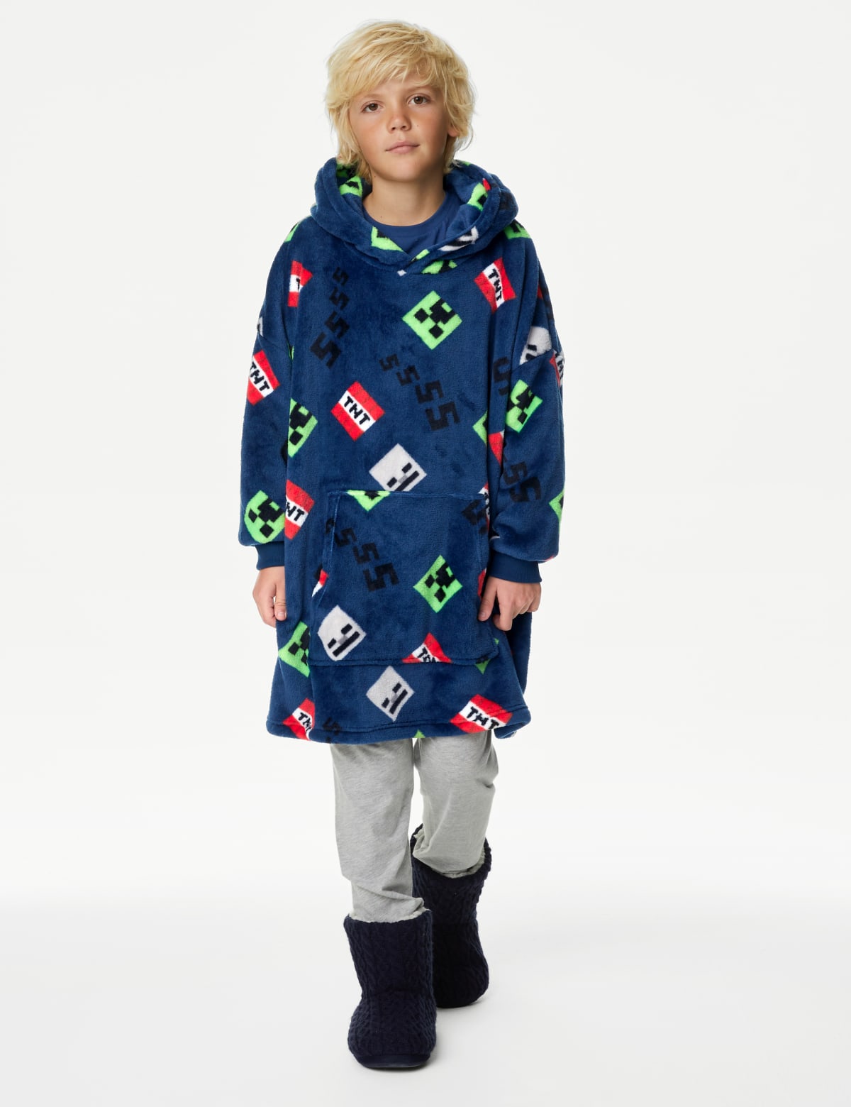 

Marks & Spencer Minecraft™ Fleece Oversized Hoodie (7-16 Yrs) (UNISEX, BLUE, 11-12)