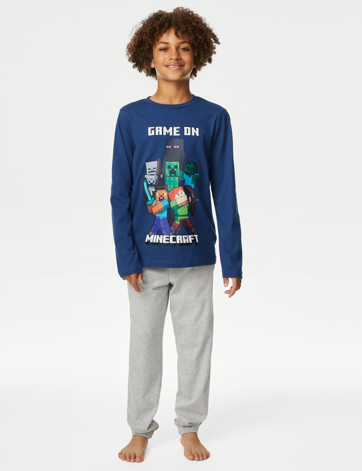 

Marks & Spencer Minecraft™ Pyjamas (3-16 Yrs) (UNISEX, BLUE MIX, 11-12)