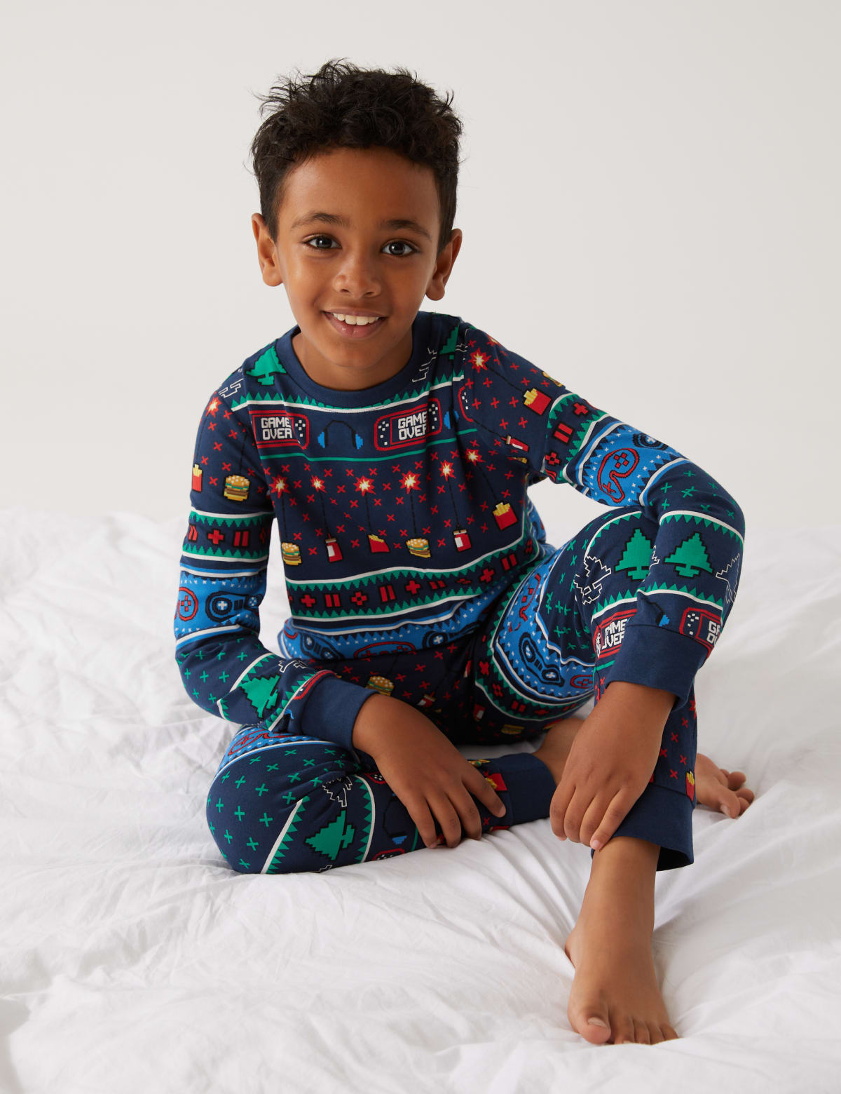 

Marks & Spencer Pure Cotton Fair Isle Gamer Pyjamas (GIRLS, MULTI, 13-14)