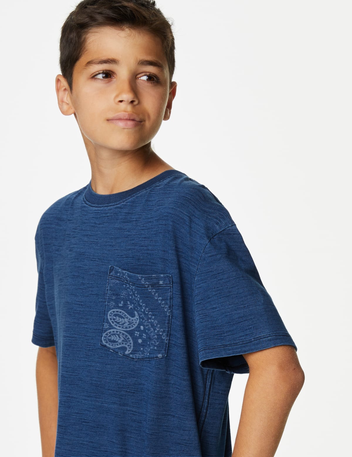 

Marks & Spencer Pure Cotton T-Shirt (6-16 Yrs) (BOYS, INDIGO, 7-8 Y)