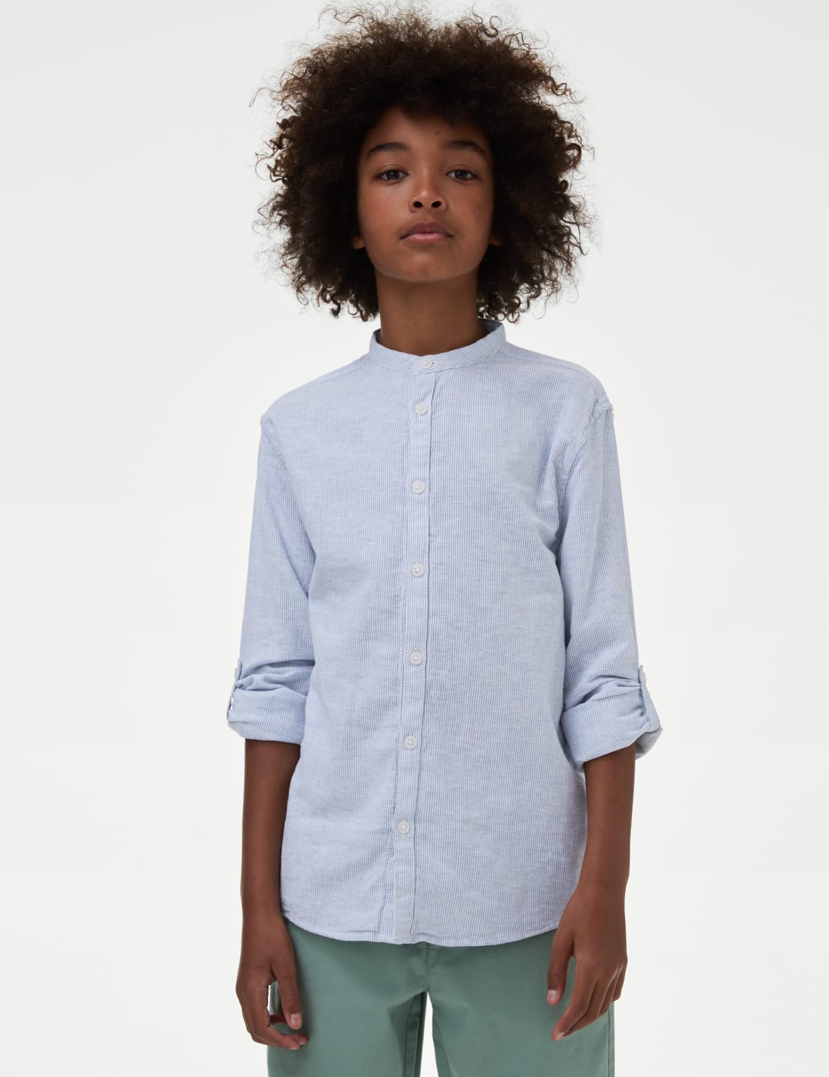 

Marks & Spencer Cotton Rich Textured Shirt (6-16 Yrs) (BOYS, BLUE, 7-8 Y)
