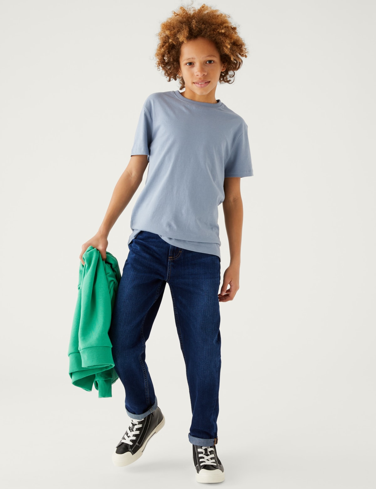 

Marks & Spencer Regular Organic Cotton Jean (BOYS, DENIM, 9-10Y)