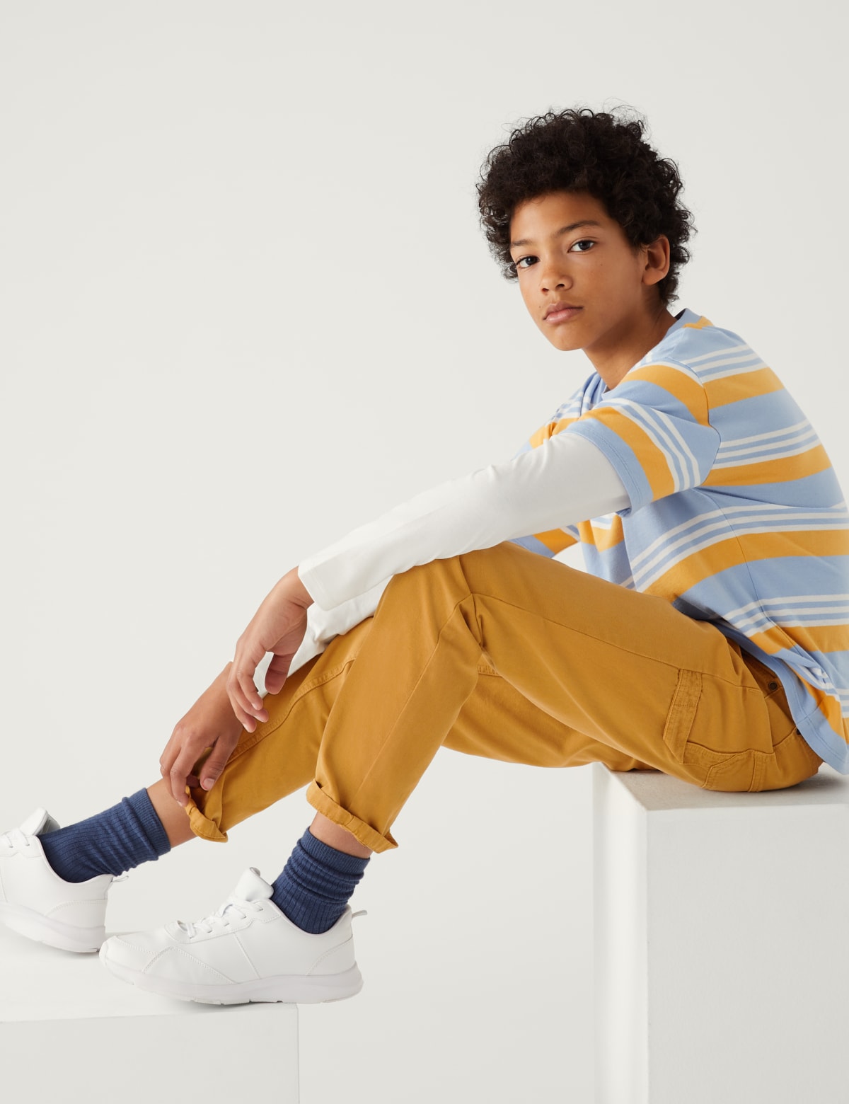 

Marks & Spencer Relaxed Pure Cotton Trousers (BOYS, GOLDEN TAN, 7-8 Y)