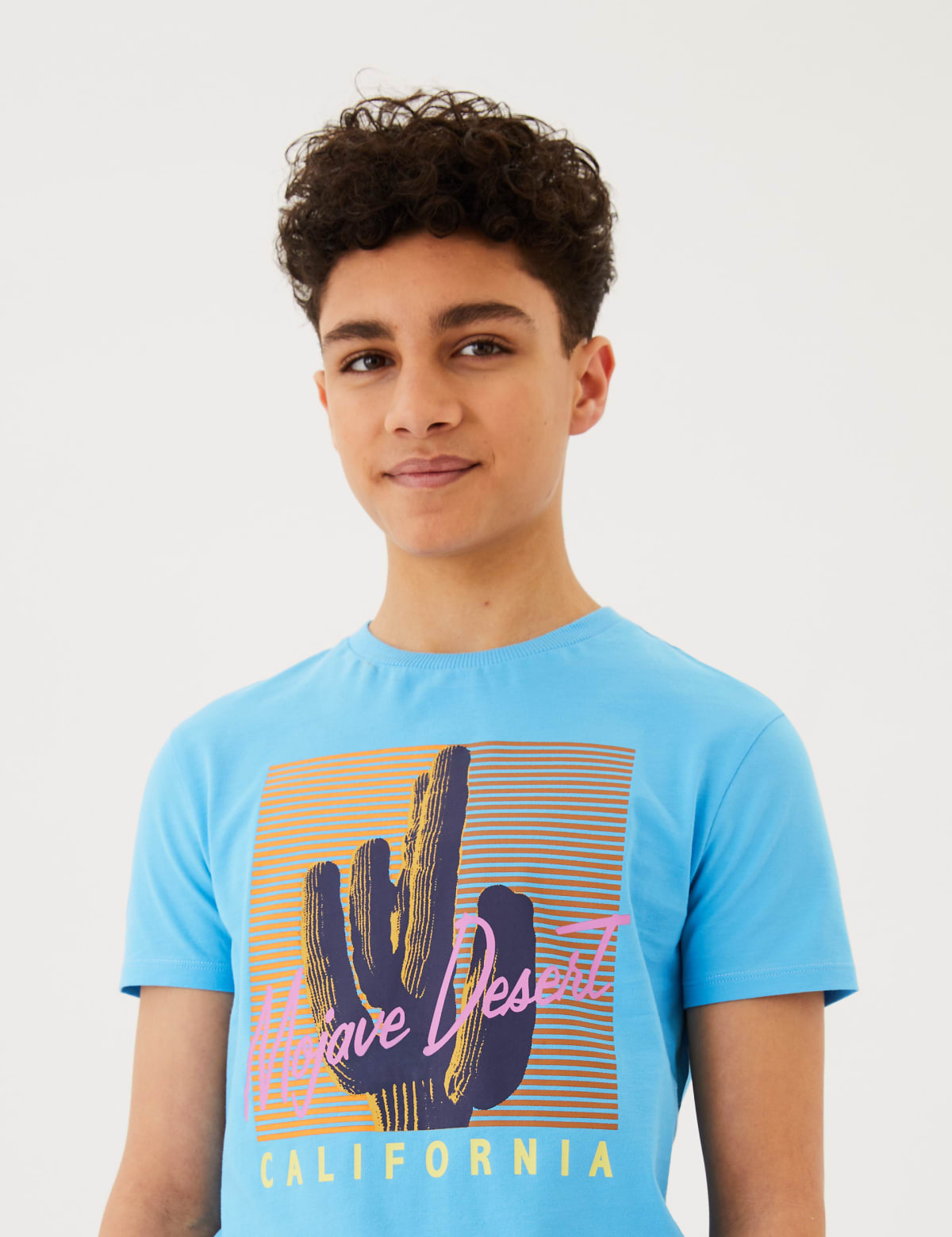 

Marks & Spencer Pure Cotton California Slogan T-shirt (6-16 Yrs) (BOYS, BLUE, 9-10Y)