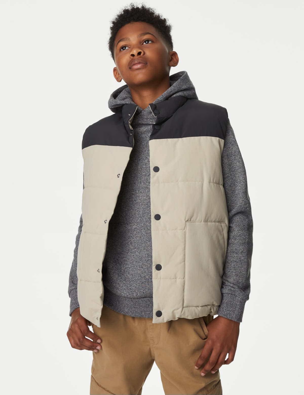 

Marks & Spencer Stormwear™ Borg Lined Padded Gilet (6 - 16 Yrs) (BOYS, STONE MIX, 6-7 Y)