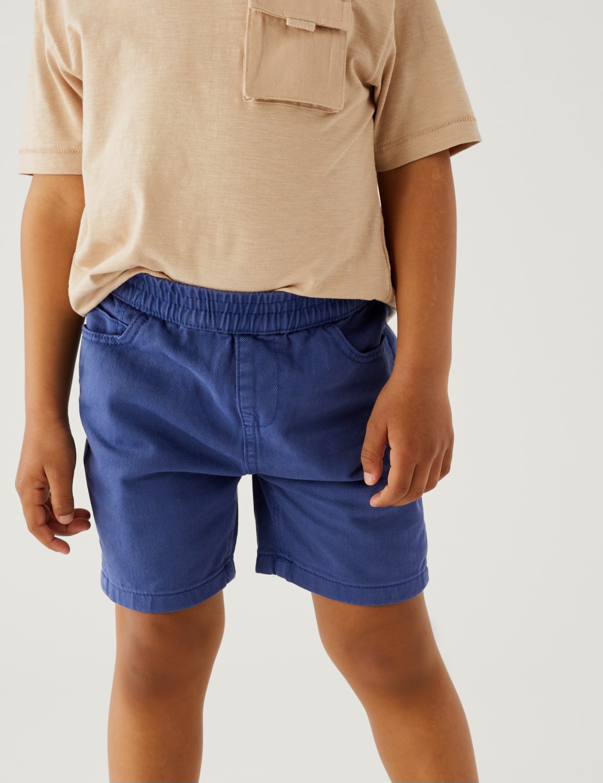 

Marks & Spencer Pure Cotton Shorts (BOYS, BLUE, 4-5 Y)