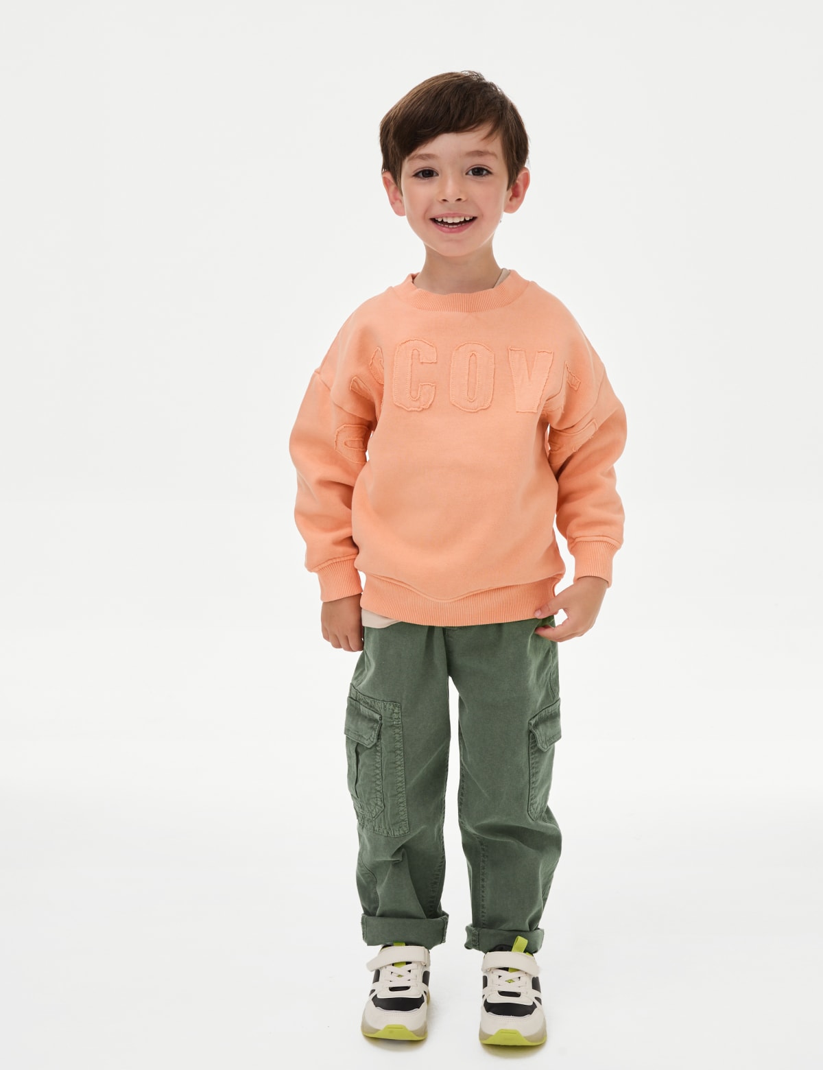 

Marks & Spencer Cotton Rich Trousers (2-8 Yrs) (BOYS, SAGE GREEN, 4-5 Y)