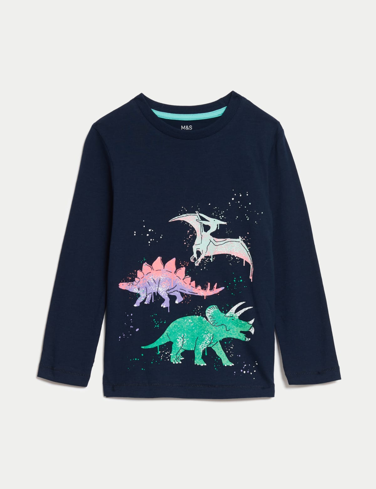 

Marks & Spencer Pure Cotton Dinosaur Top (2-8 Yrs) (BOYS, NAVY, 4-5 Y)