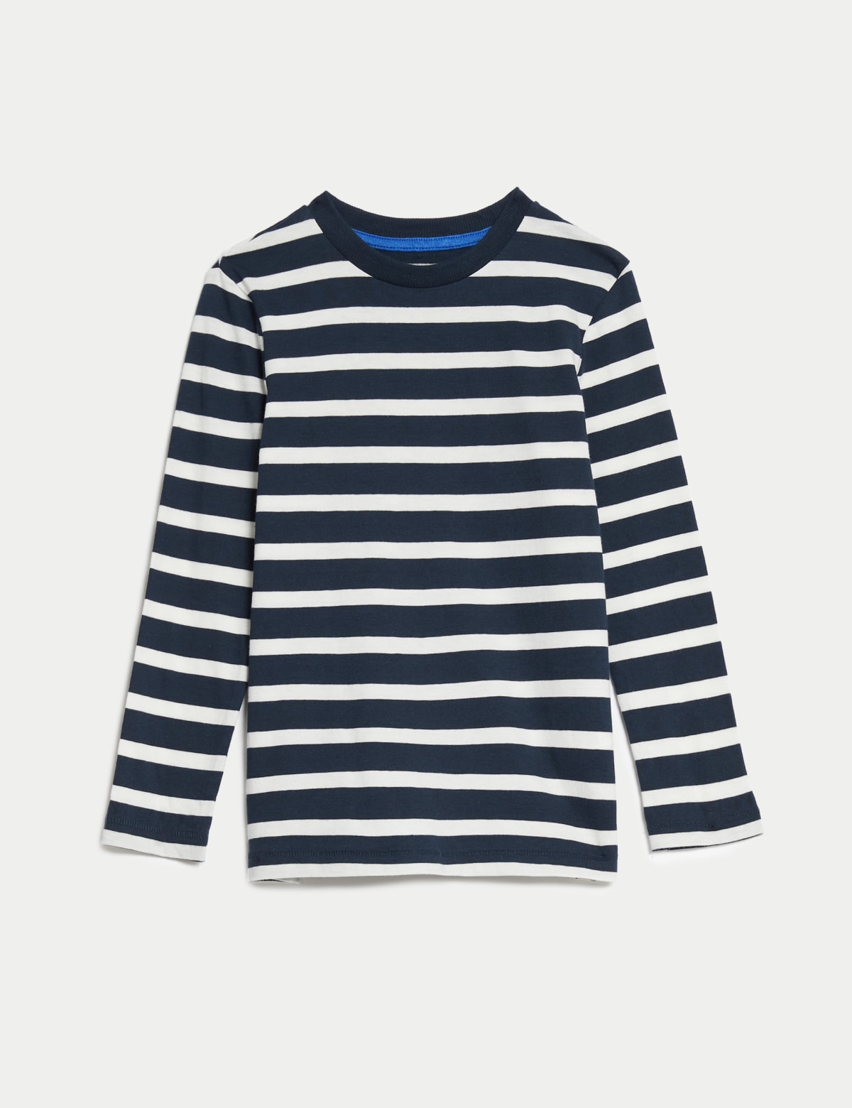 

Marks & Spencer Pure Cotton Striped Top (2-8 Yrs) (BOYS, NAVY MIX, 5-6 Y)