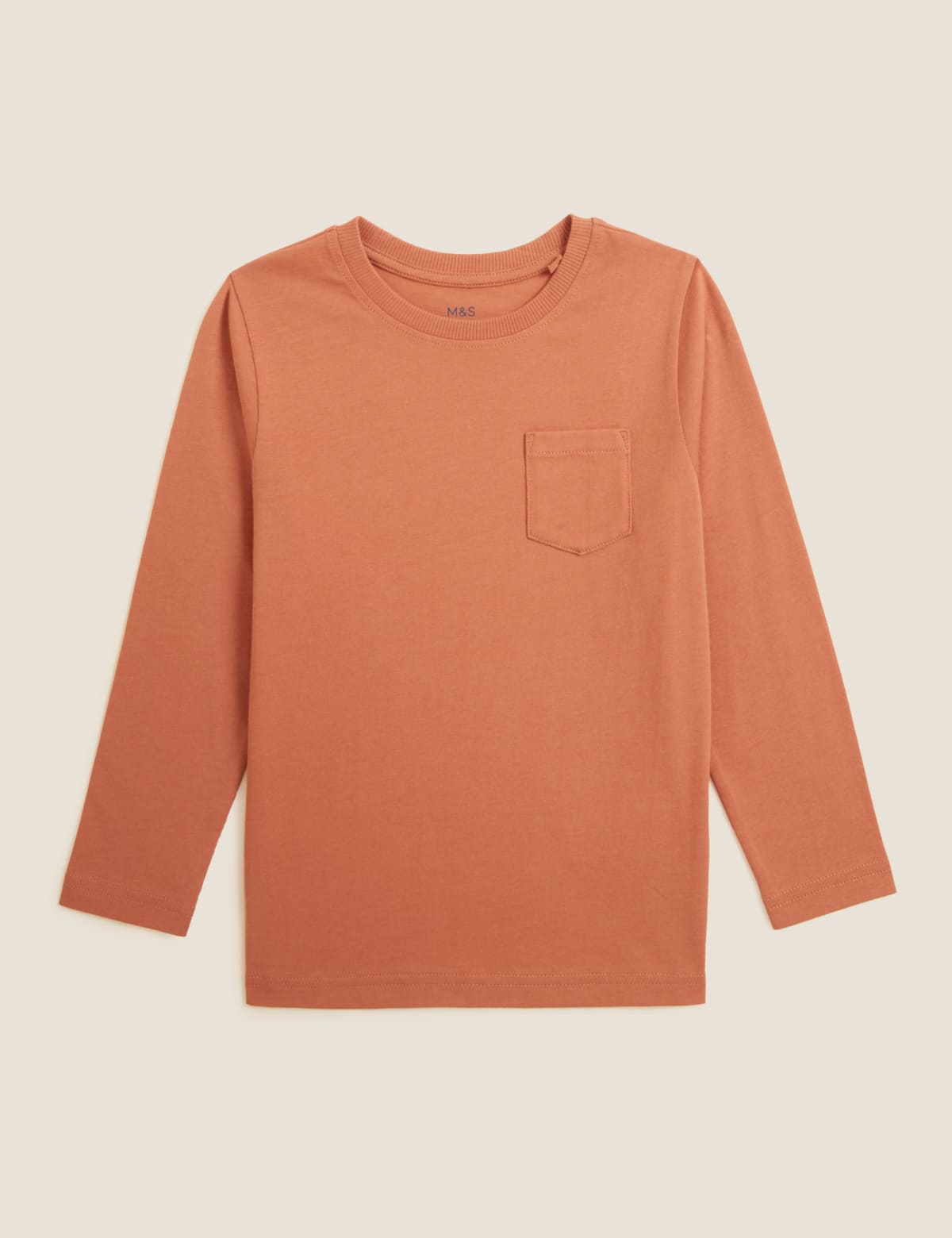 

Marks & Spencer Pure Cotton Plain Top (2-7 Yrs) (BOYS, BURNT ORANGE, 4-5 Y)
