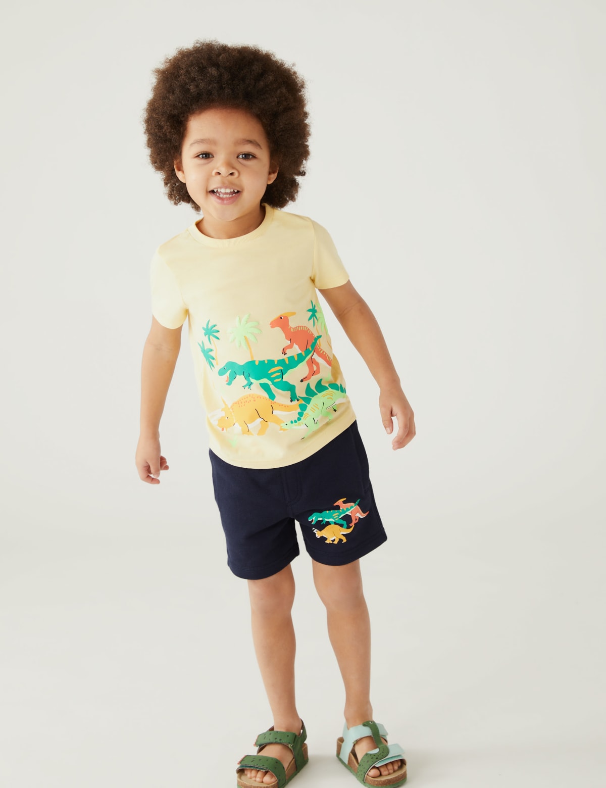 

Marks & Spencer Cotton Rich Dinosaur Shorts (BOYS, NAVY, 4-5 Y)