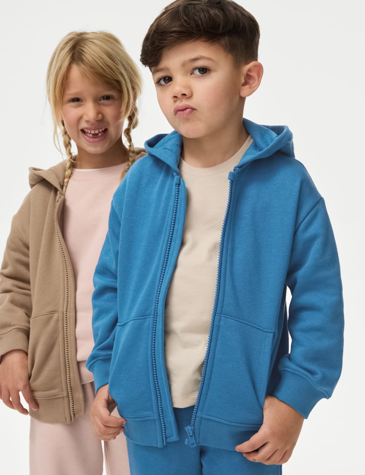 

Marks & Spencer Cotton Rich Zip Hoodie (2-8 Yrs) (BOYS, TEAL, 5-6 Y)