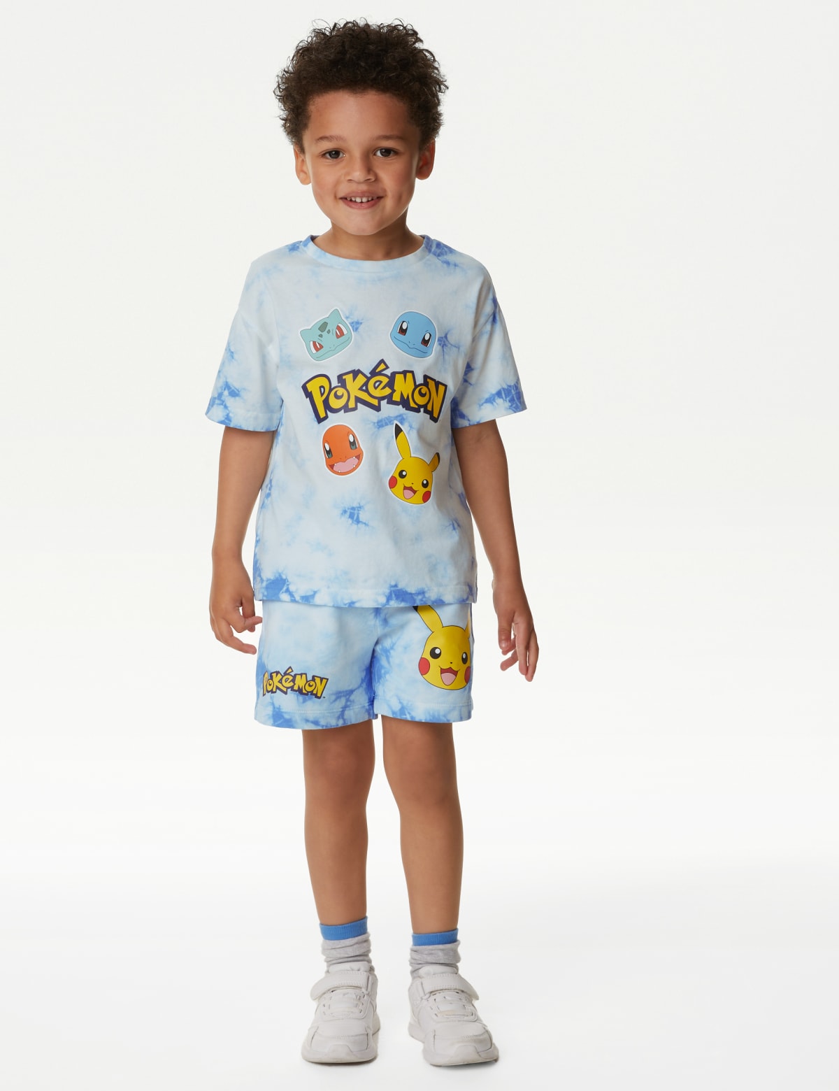

Marks & Spencer Pure Cotton Pokémon™ Tie Dye Shorts (BOYS, BLUE MIX, 3-4 Y)