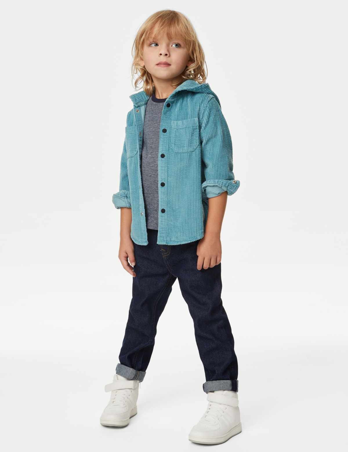 

Marks & Spencer 2pc Pure Cotton Hooded Shirt & T-Shirt Set (2-8 Yrs) (BOYS, AQUA, 2-3 Y)