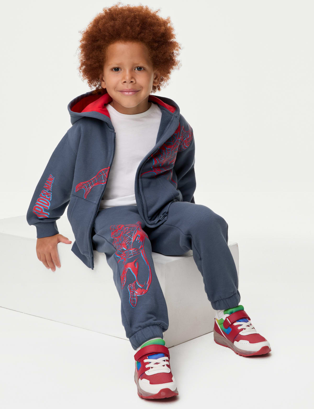 

Marks & Spencer Cotton Rich Spider-Man™ Joggers (2-8 Yrs) (BOYS, AIR FORCE BLUE, 3-4 Y)