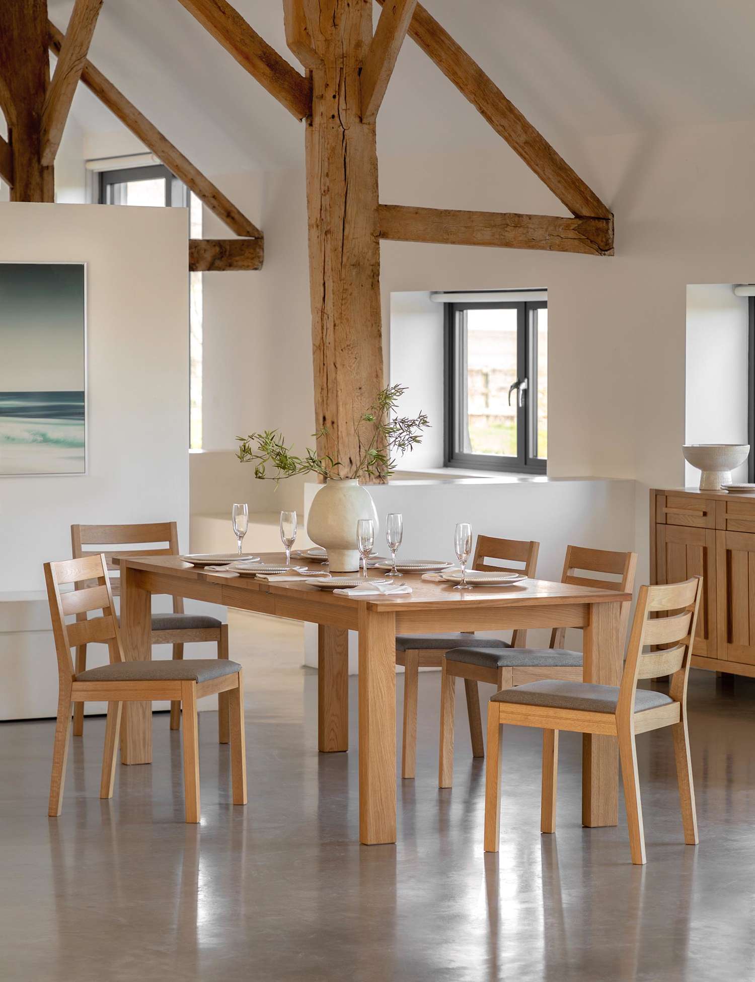 Gallery Direct Sonoma� 8-10 Seater Extending Dining Table Oak