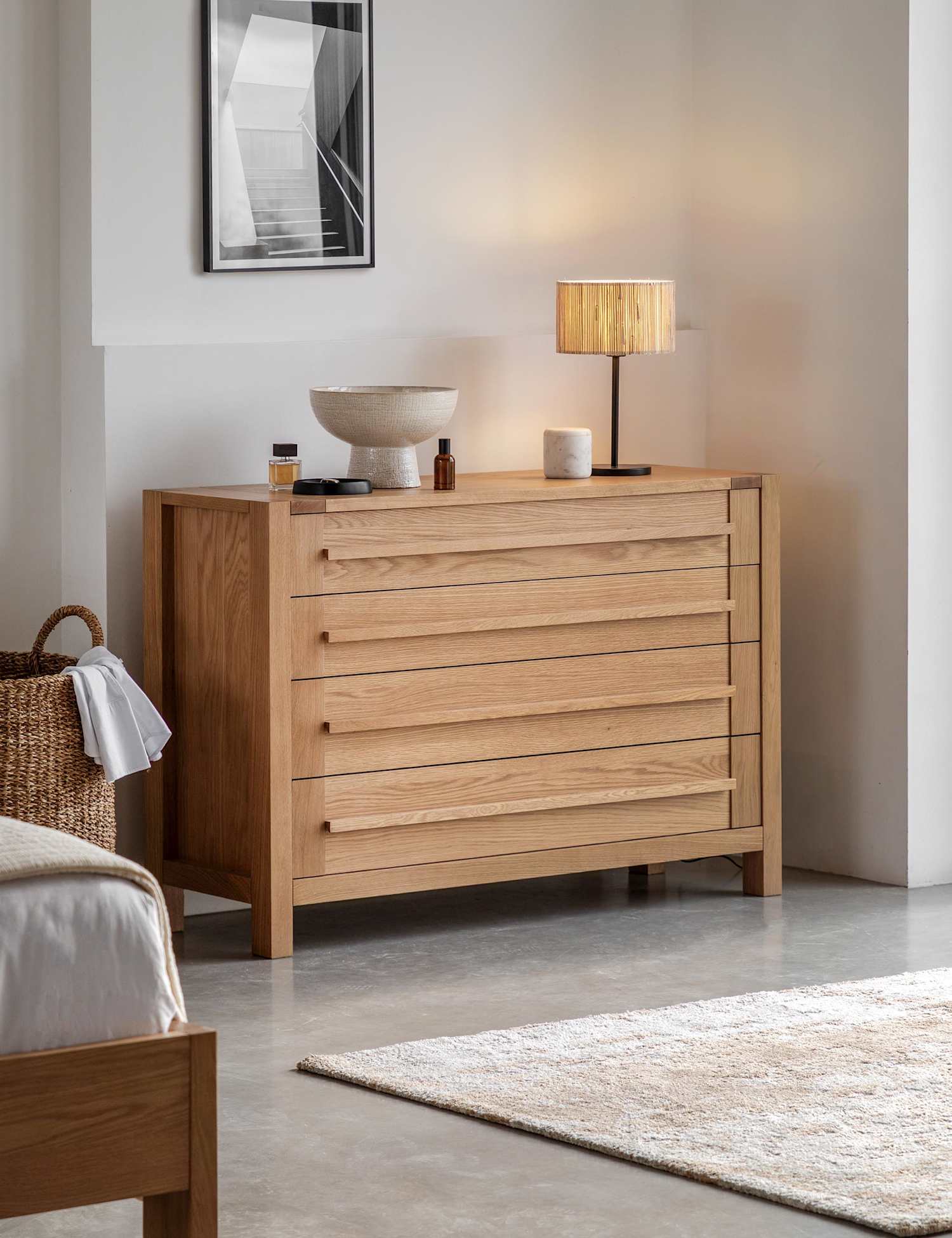 Gallery Direct Sonoma� Wide 4 Drawer Chest Oak