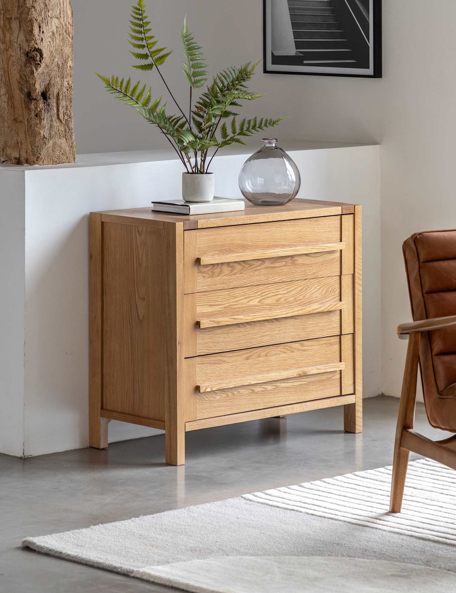 Gallery Direct Sonoma� Narrow 3 Drawer Chest Oak