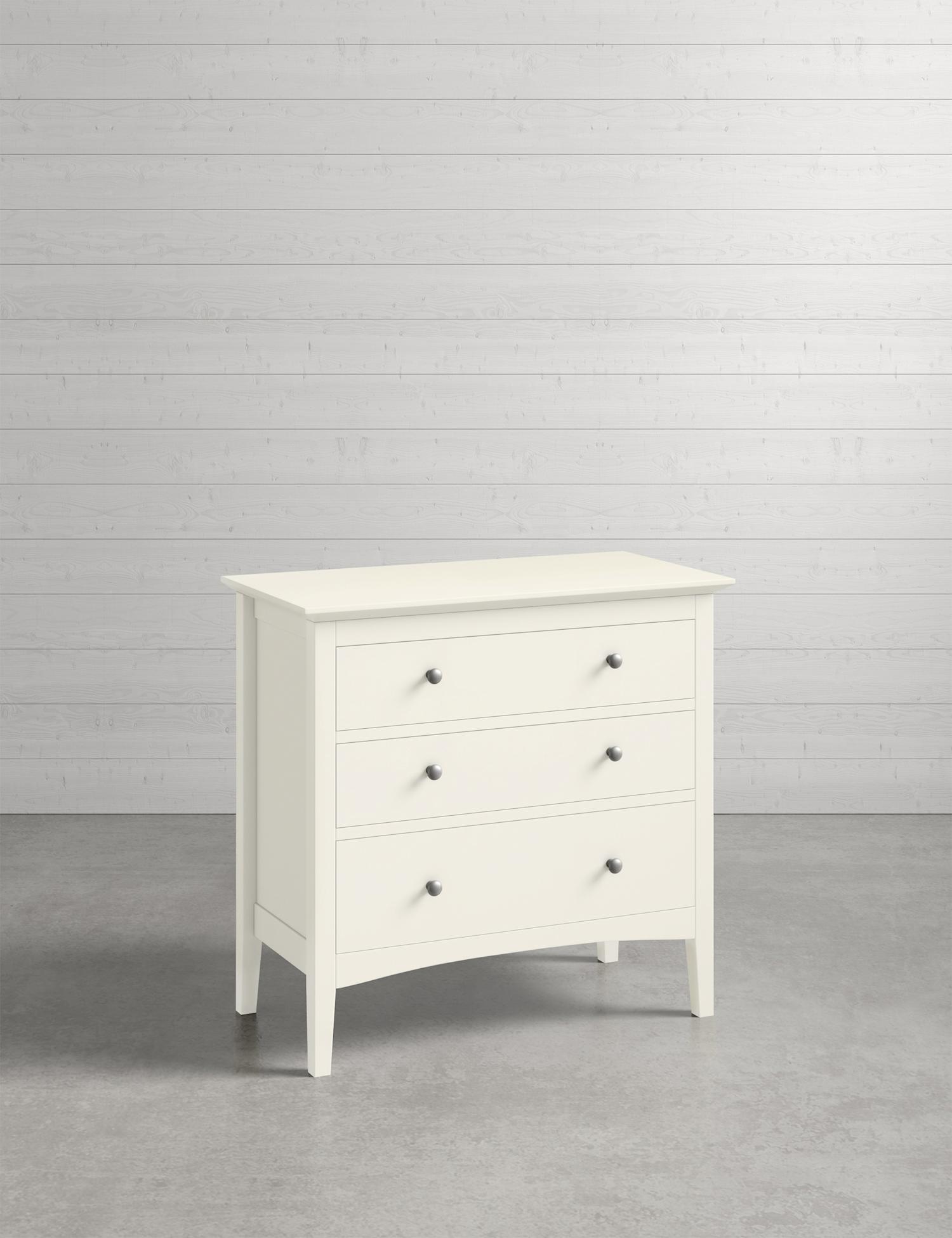 M&S Hastings Ivory 3 Drawer Chest Ivory