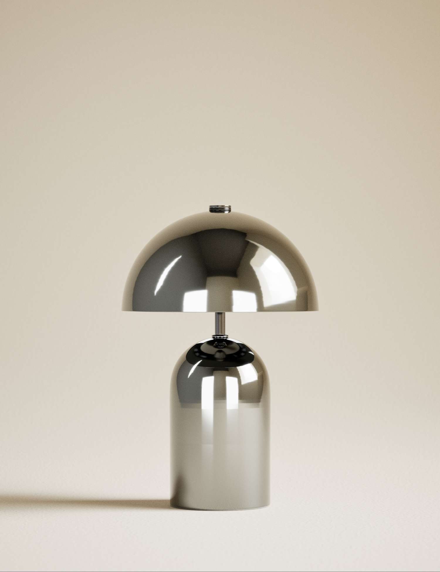 M&S Colby Rechargeable Metal Table Lamp Chrome