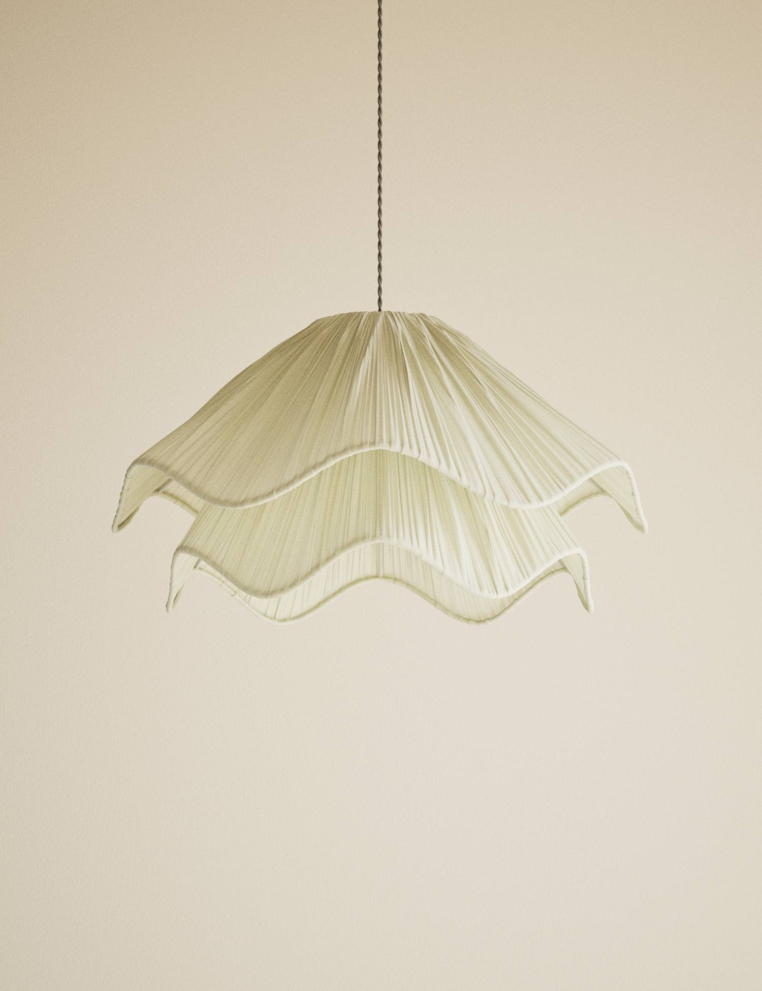 M&S Double Layer Wave Pleated Easy Fit Shade Cream