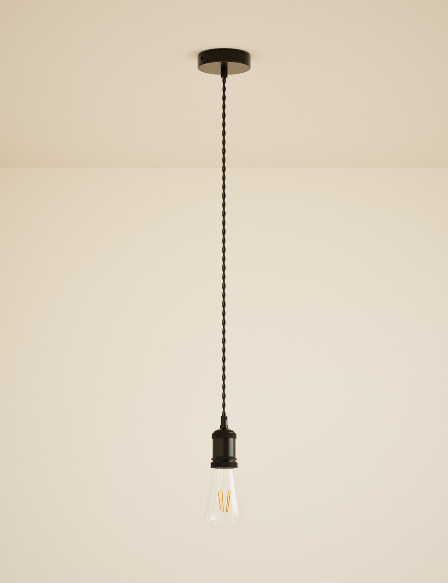 M&S Twisted Chain Lighting Cable Kit Black/Black