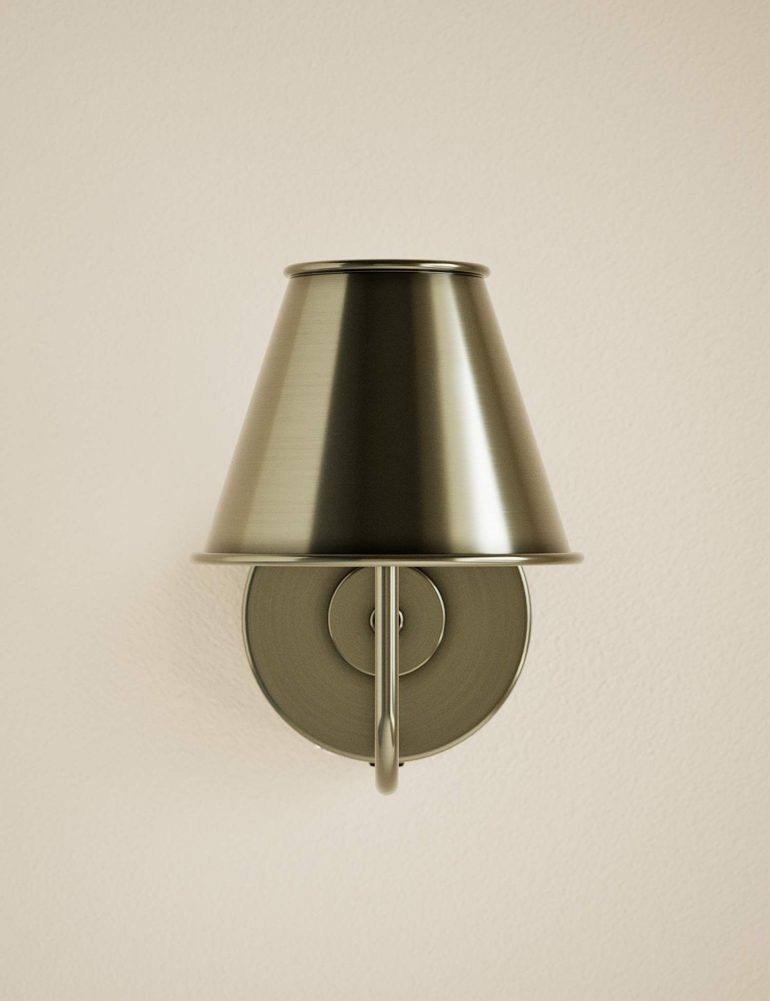 M&S Brass Rechargeable Wall Light Antique Brass