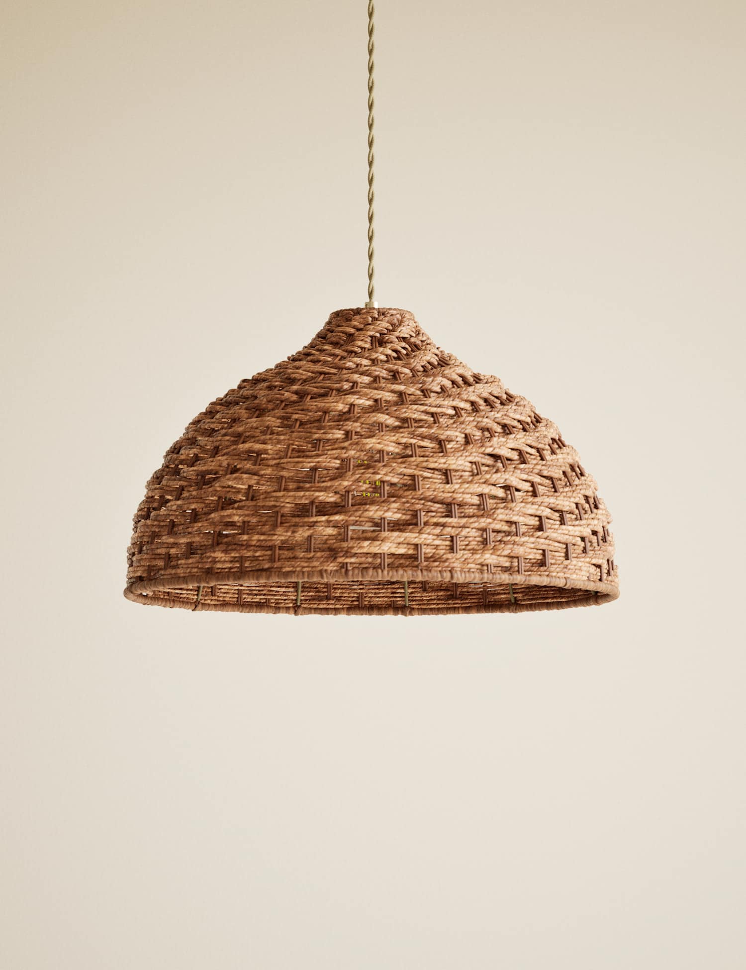M&S Seagrass Bell Easy Fit Ceiling Lamp Shade Brown