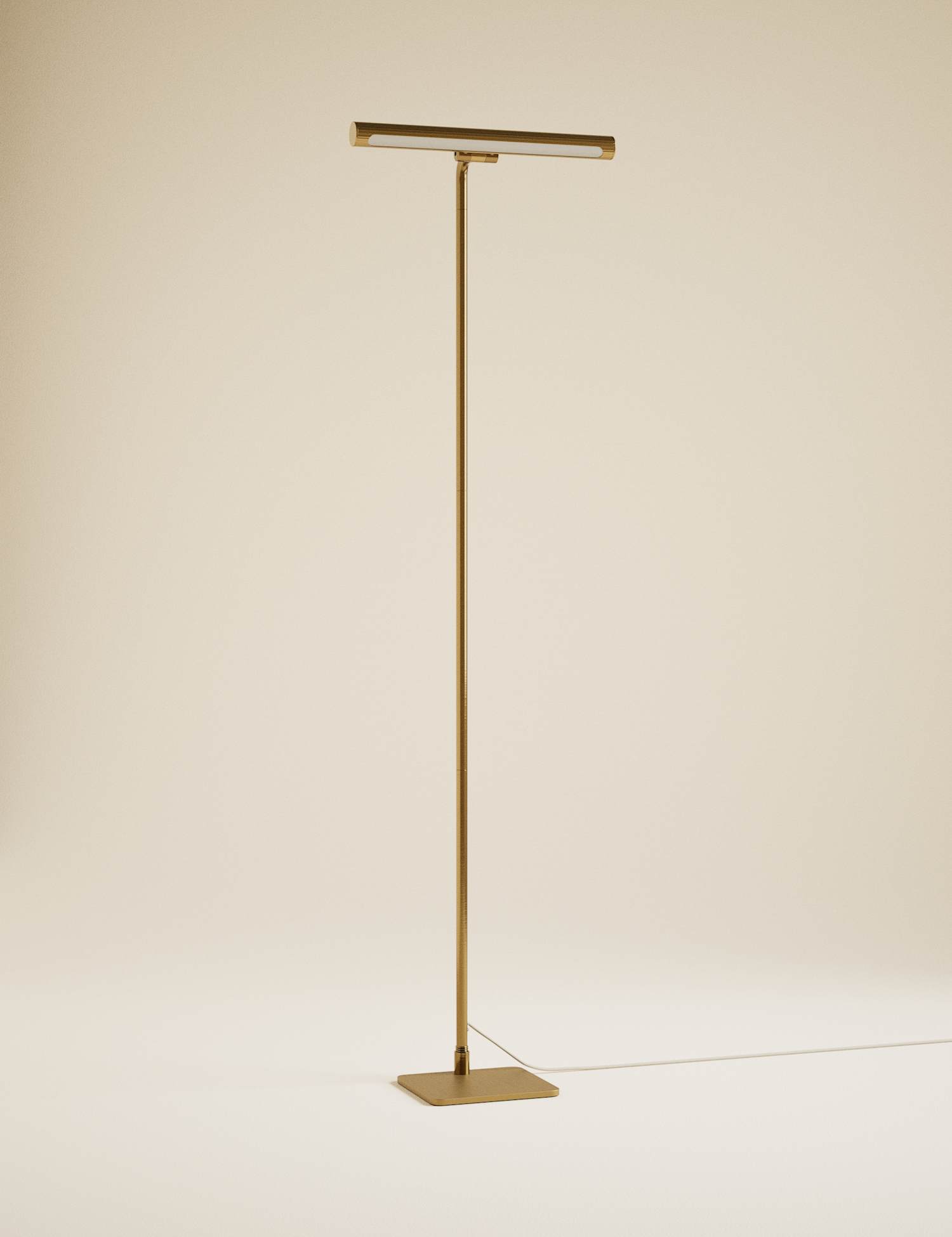 M&S Banker's Floor Lamp Antique Brass
