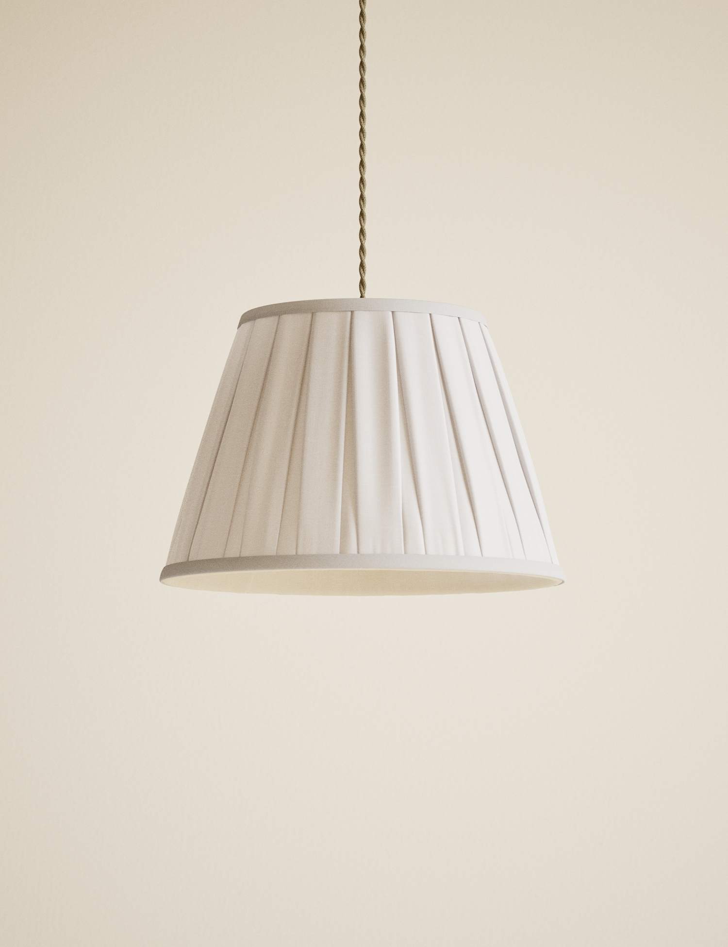 M&S Fabric Wide Pleated Shade Natural