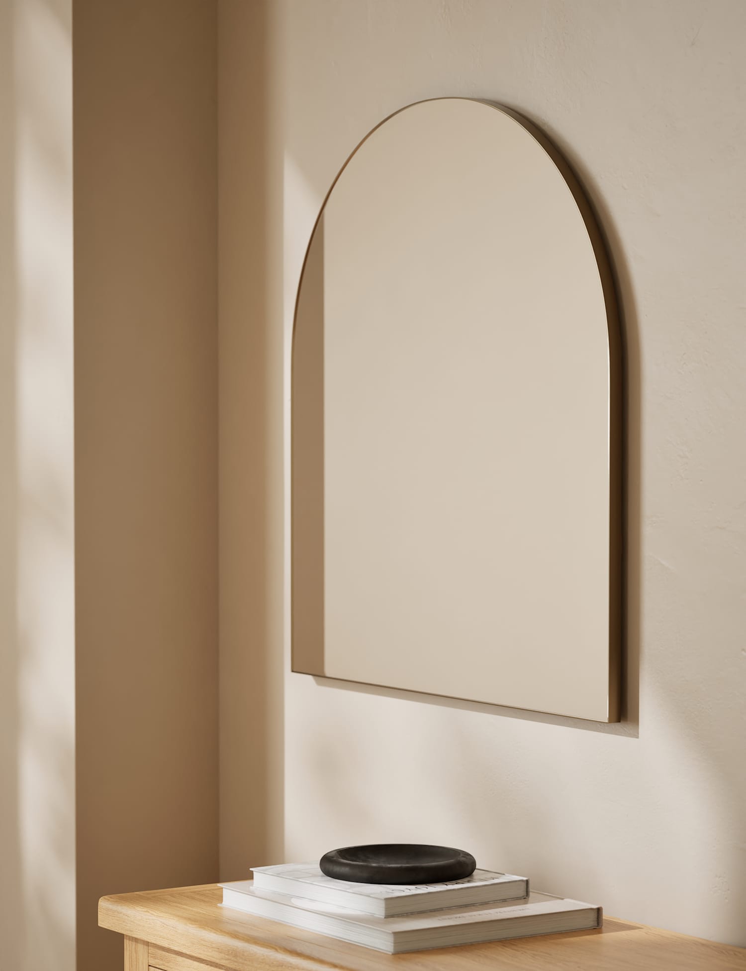 M&S Milan Arch Wall Mirror Antique Brass
