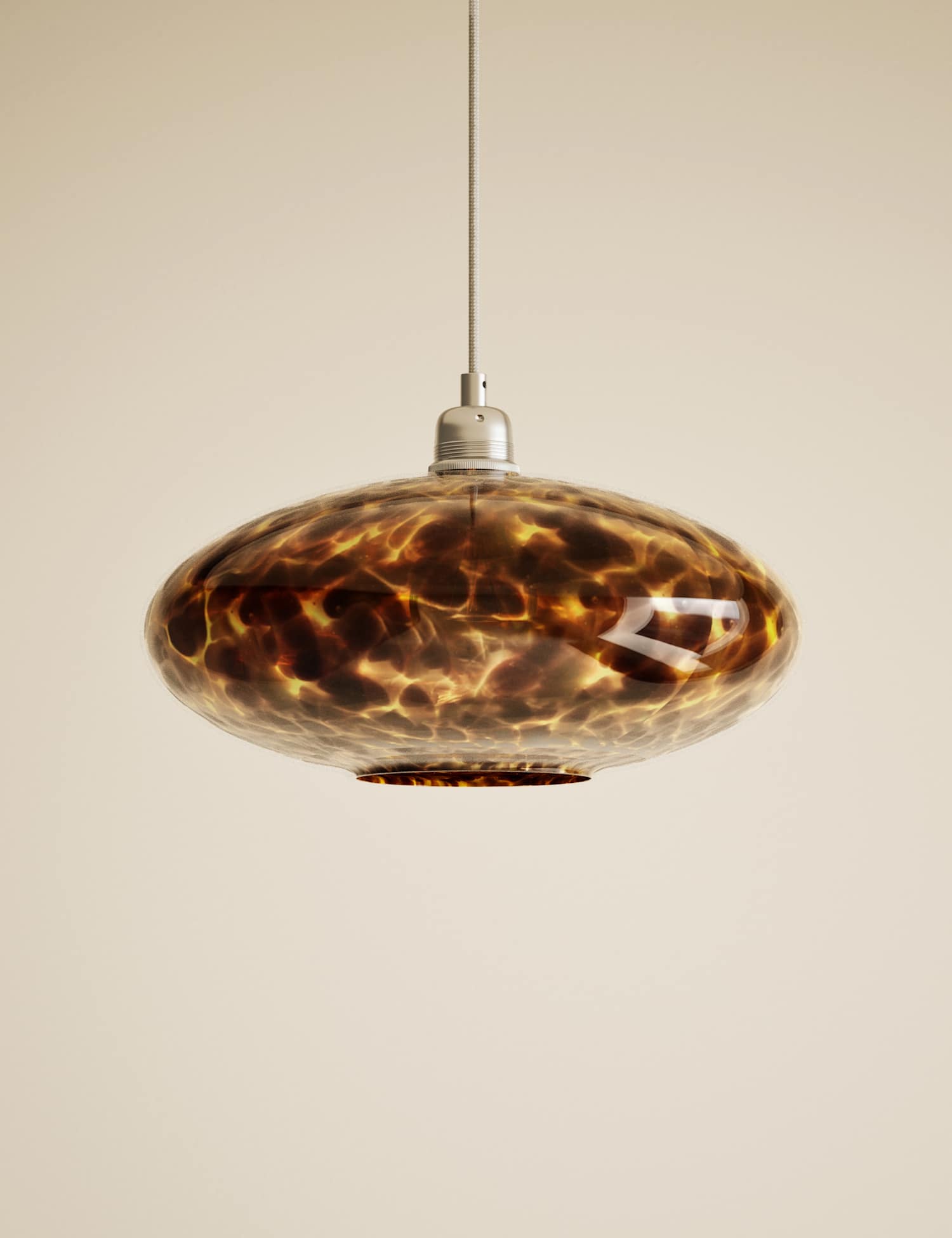M&S Glass Tortoise Shell Easy Fit Shade Brown