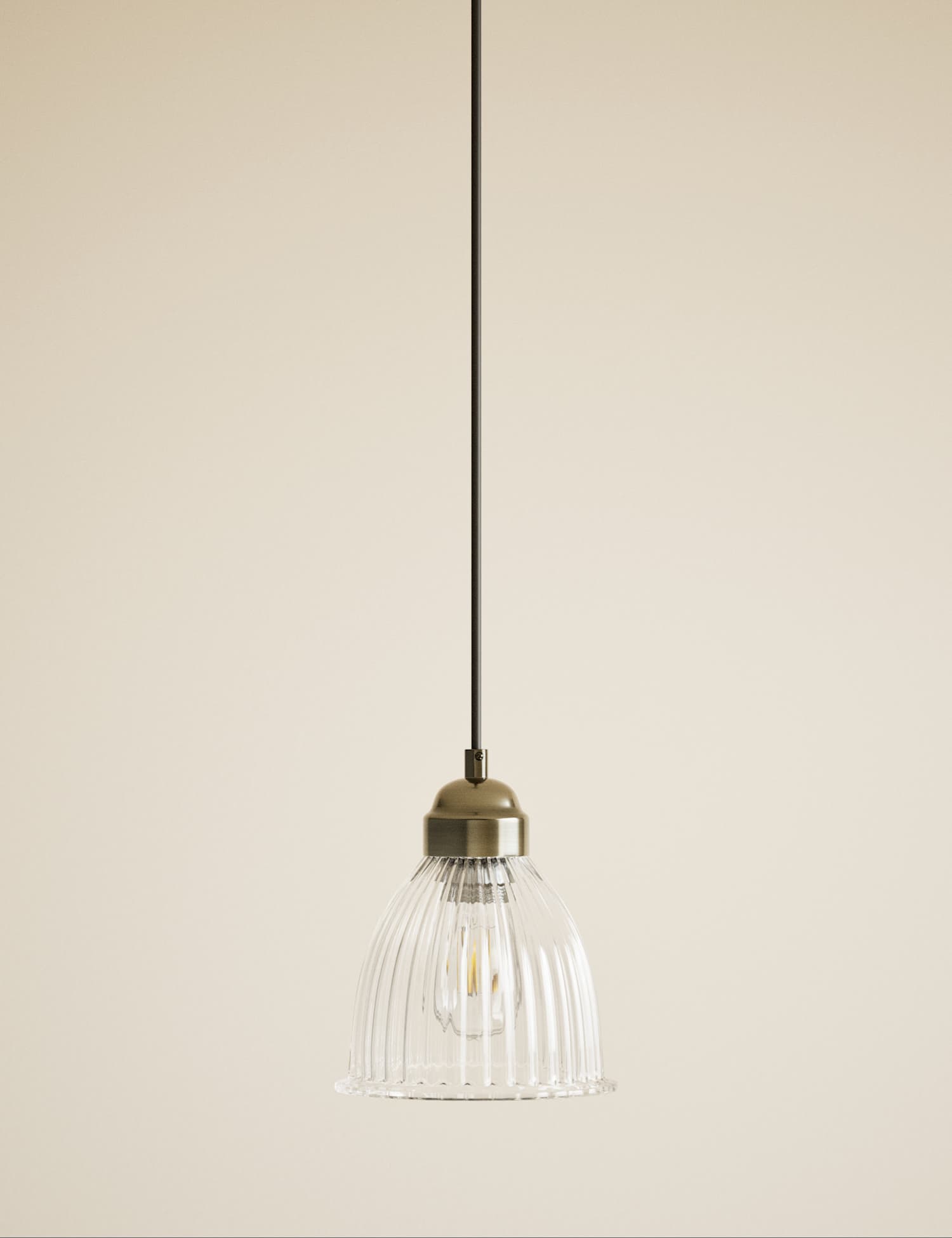 M&S Small Florence Pendant Light Antique Brass