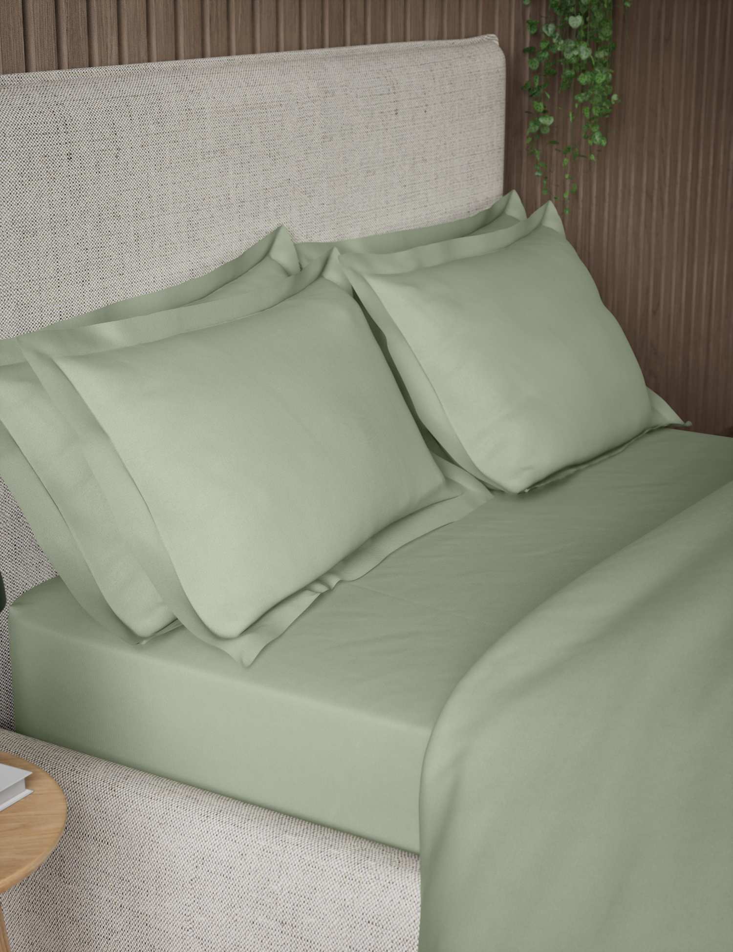M&S 2 Pack 300 Thread Count Oxford Pillowcases Sage