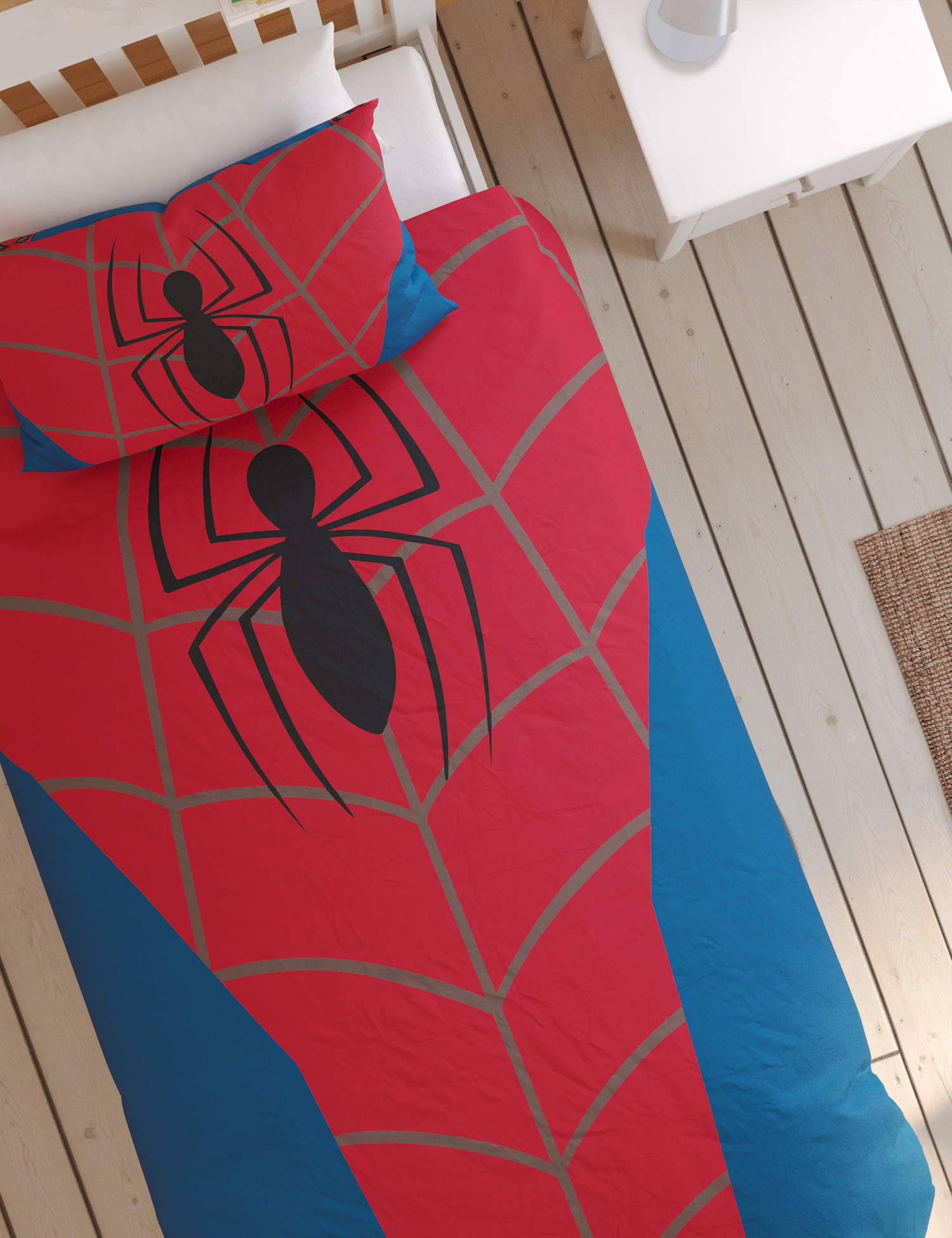M&S Spider-Man™ Cotton Blend Bedding Set Red Mix