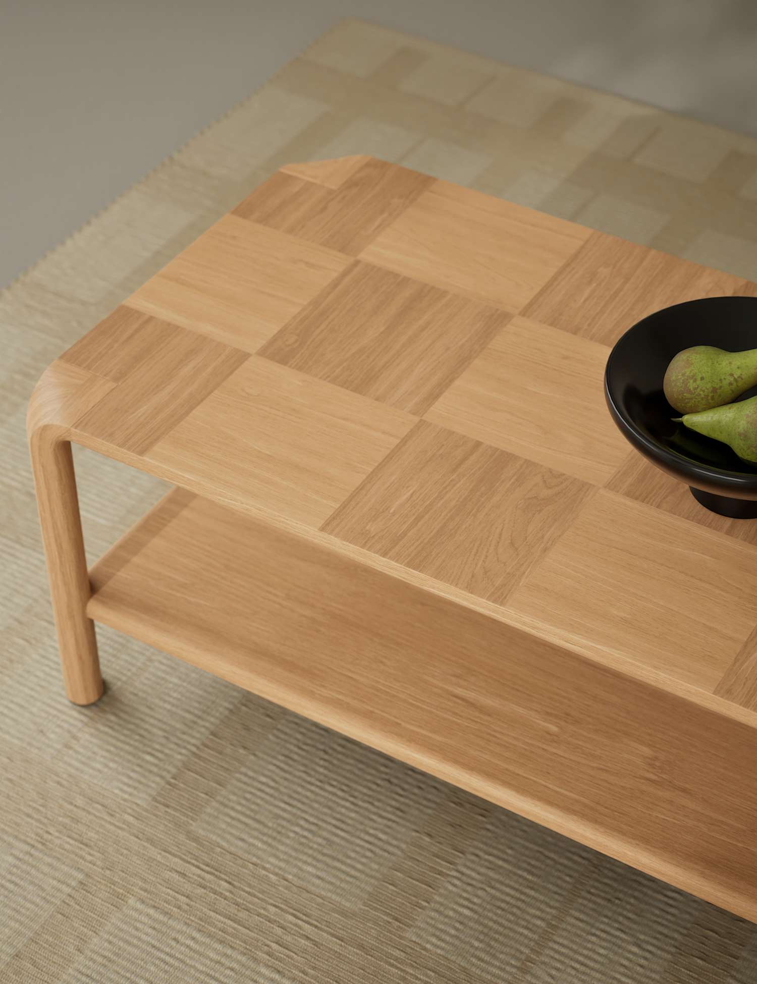 M&S Check Coffee Table Oak