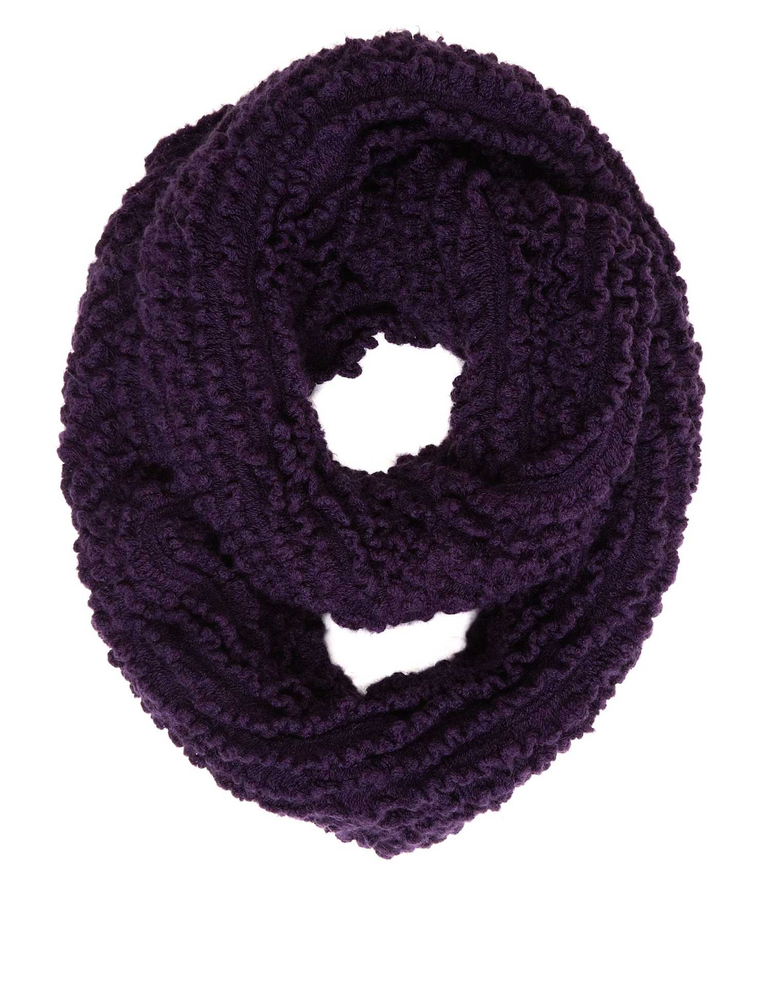 Per Una Ruffle Snood Scarf Purple