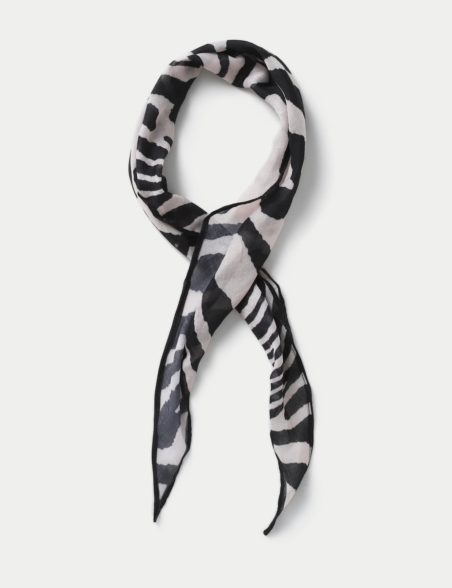 M&S Zebra Print Scarf Multi
